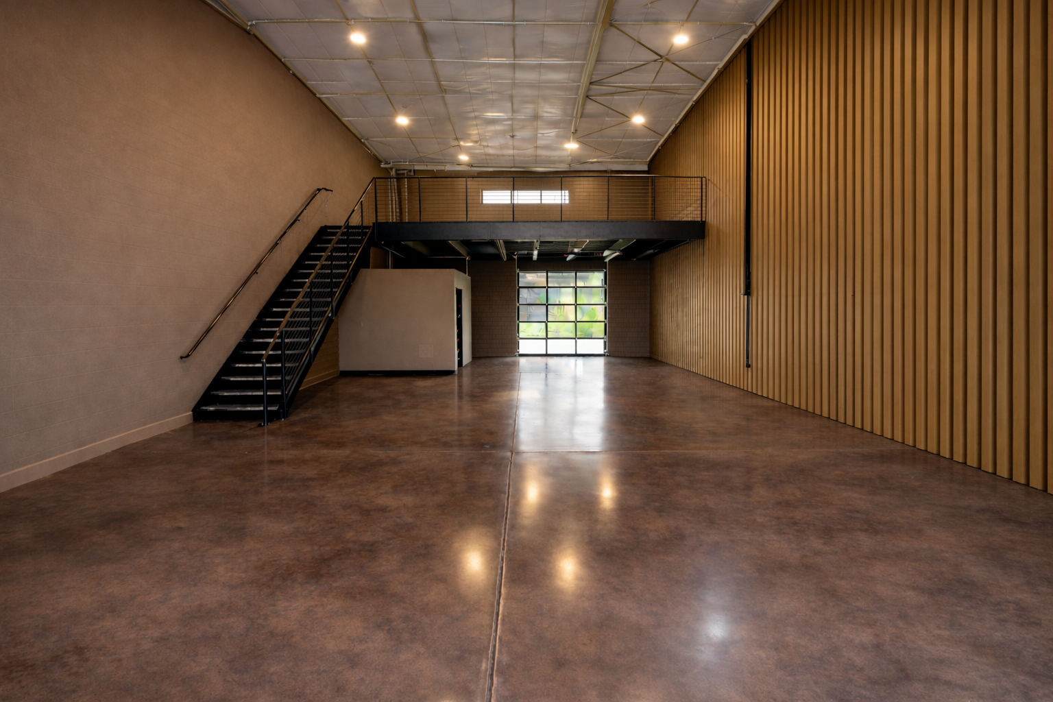 Wood Slat Paneling - Warm Theme - Mocha Polish